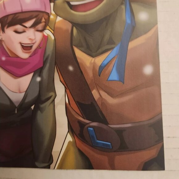 Mighty Morphin Power Rangers/Teenage Mutant Ninja Turtles #1D, B & W Variant - Picture 5 of 12